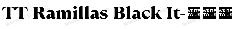 TT Ramillas Black It字体转换 TT Ramillas Black It字体转换